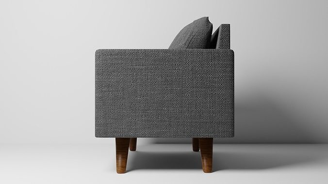Mid-Century Modern Armchair 3D Model 3D model 4