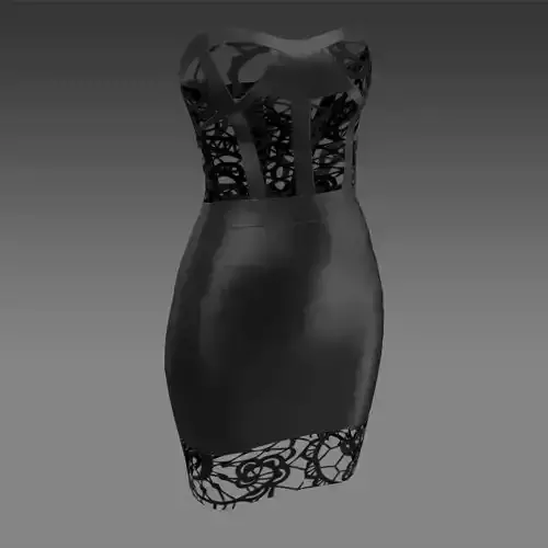 DRESS CORSET BLOUSE STRAP DETAIL 