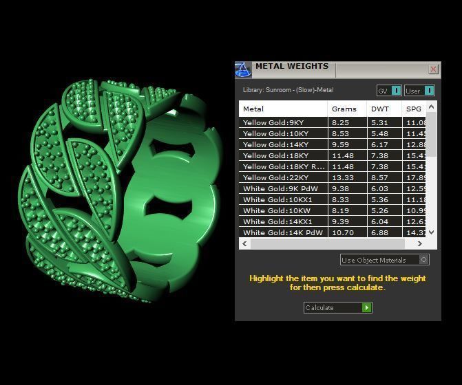 Cuban Ring Diamond 3D print model_10