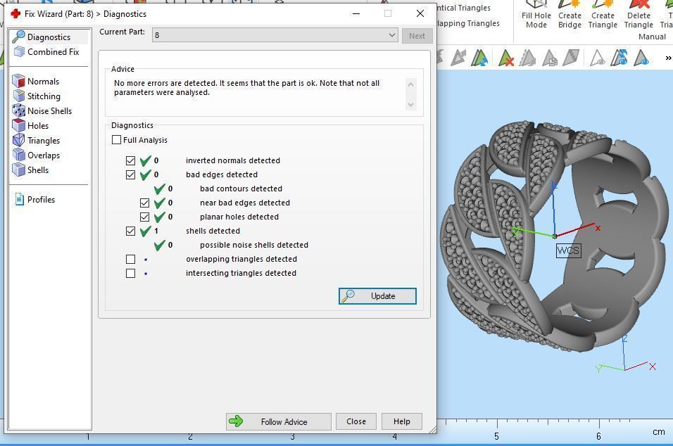 Cuban Ring Diamond 3D print model_13