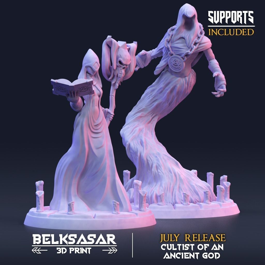 Summoner of the Ancient Spirits - Set x 4 3D print model_6