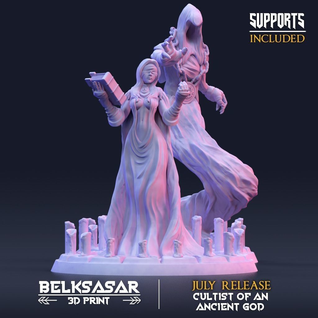Summoner of the Ancient Spirits - Set x 4 3D print model_1