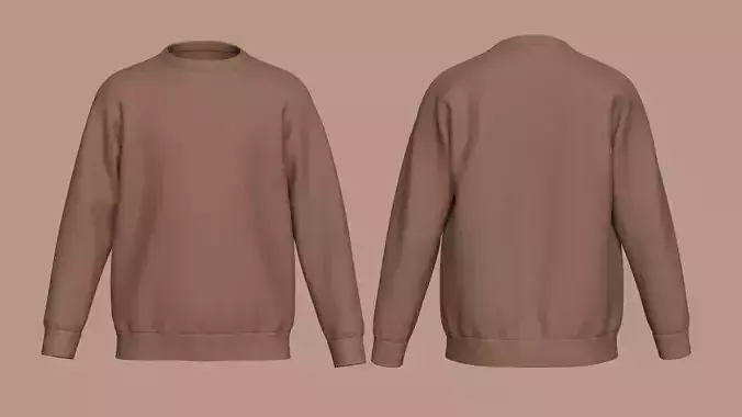 Relaxed Fit Sweatshirt Design 3D model