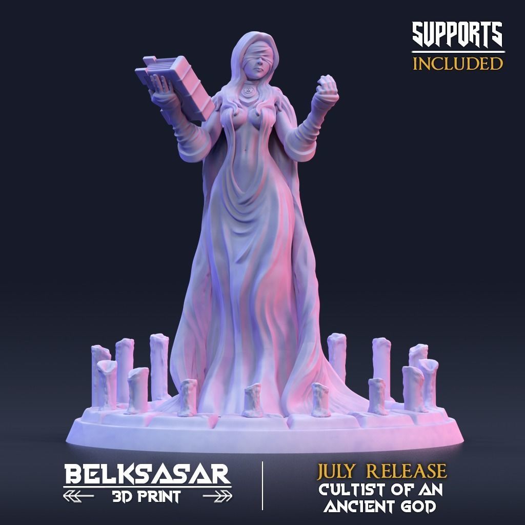 Summoner of the Crow Spirit Nude and Clothed - A 3D print model_2