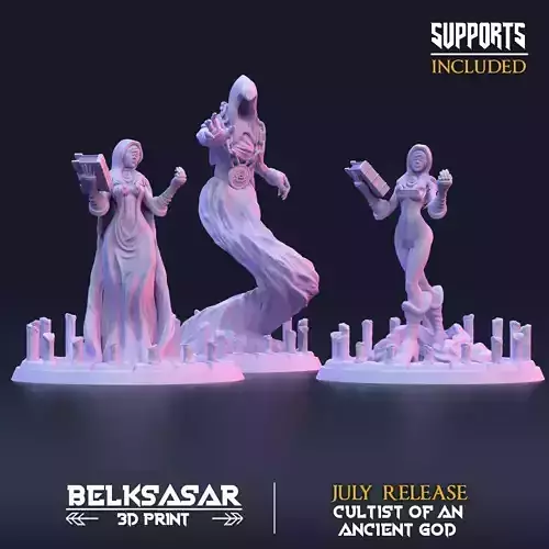 Summoner of the Crow Spirit Nude and Clothed - A