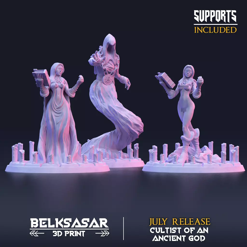 Summoner of the Crow Spirit Nude and Clothed - A 3D print model_0