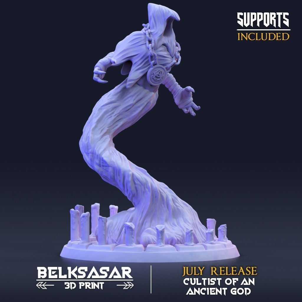 Summoner of the Ancient Spirits Nude - B 3D print model_7