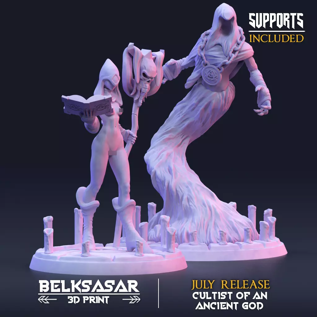 Summoner of the Ancient Spirits Nude - B 3D print model_0