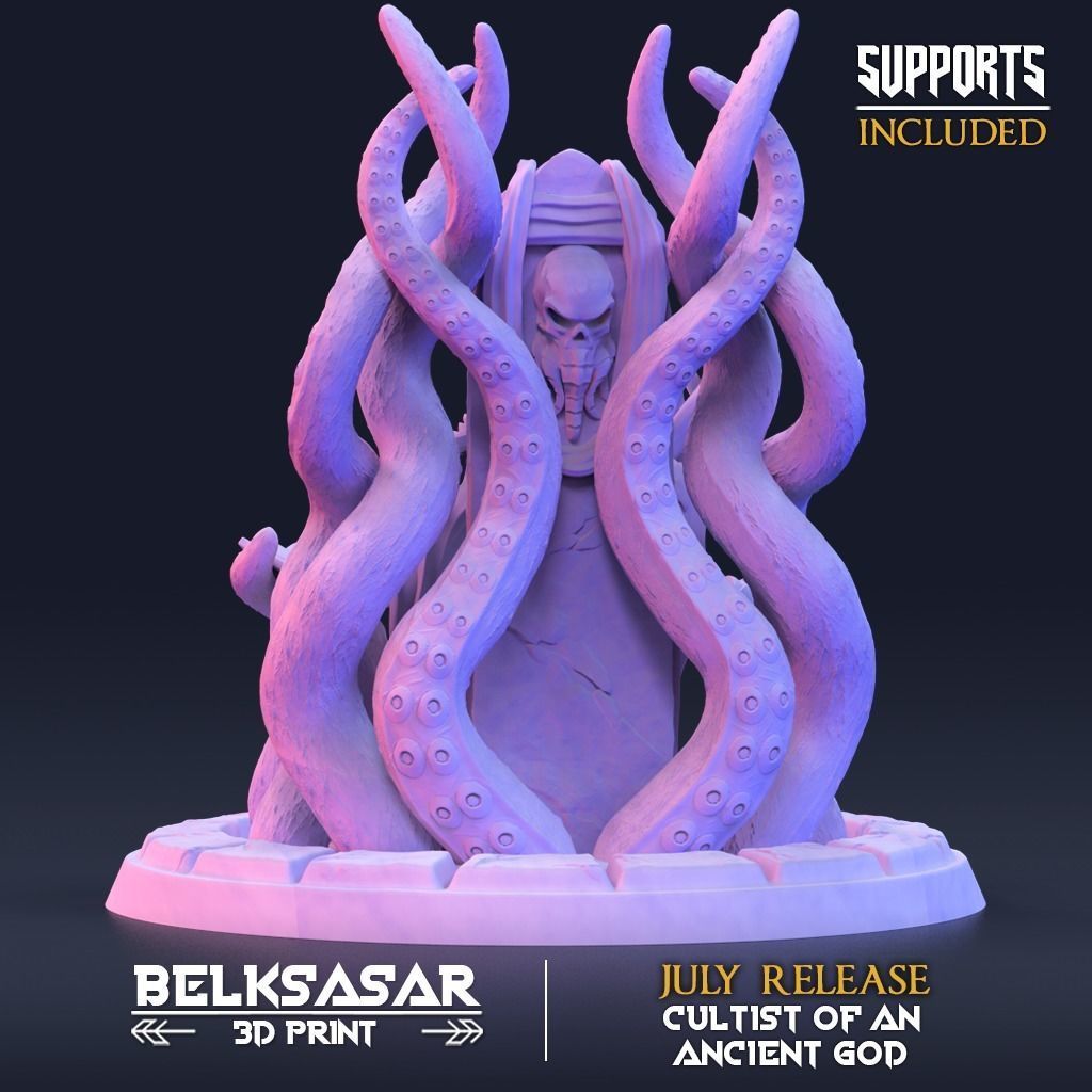 Prophetess of the Ancient god Pin Up Nude 3D print model_2