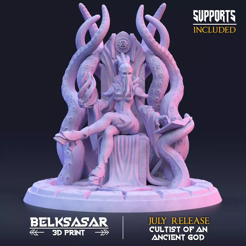 Prophetess of the Ancient god Pin Up Nude 3D print model_0