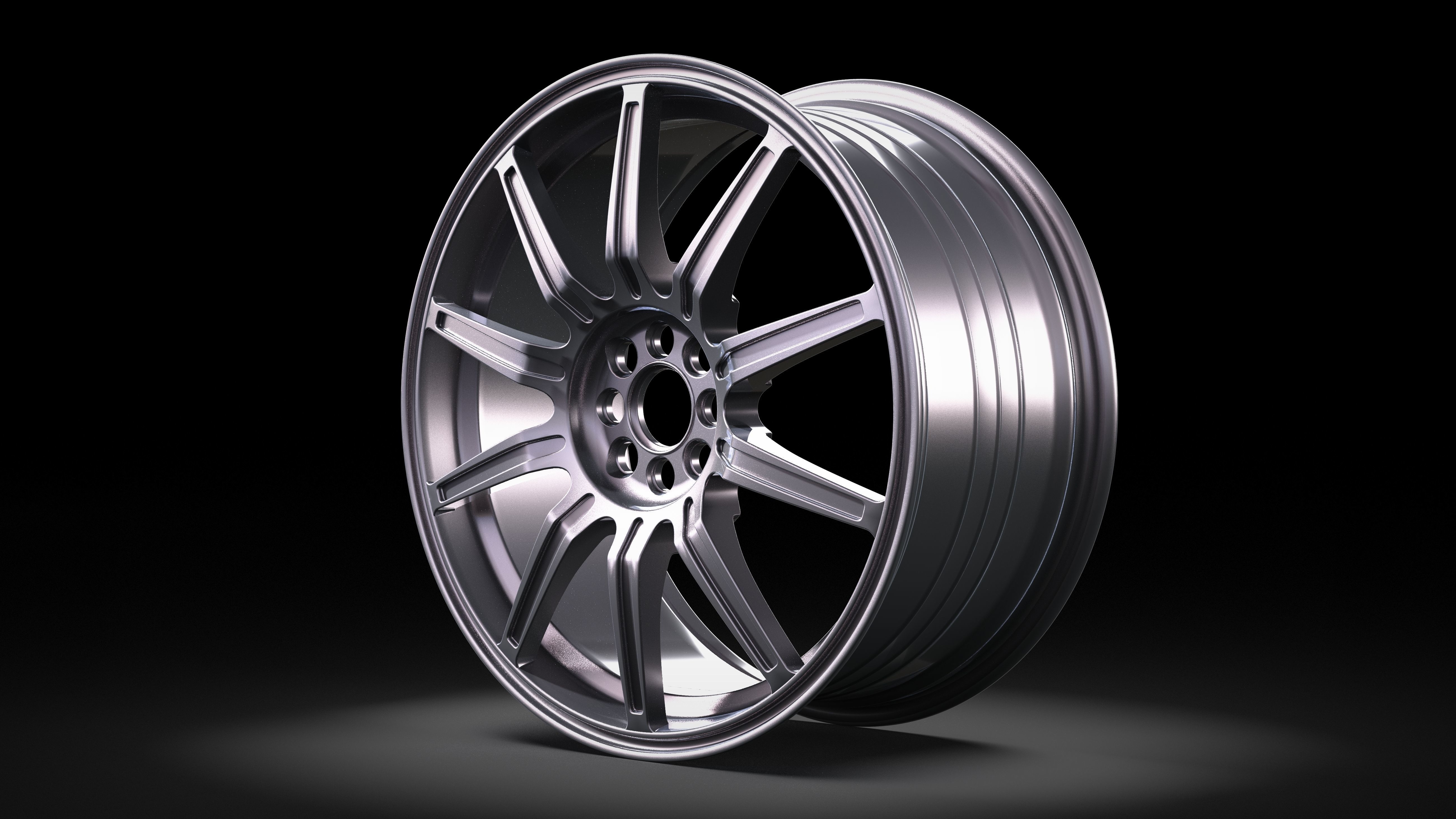 BBS Impreza WRX STI Wheel 3D model_1