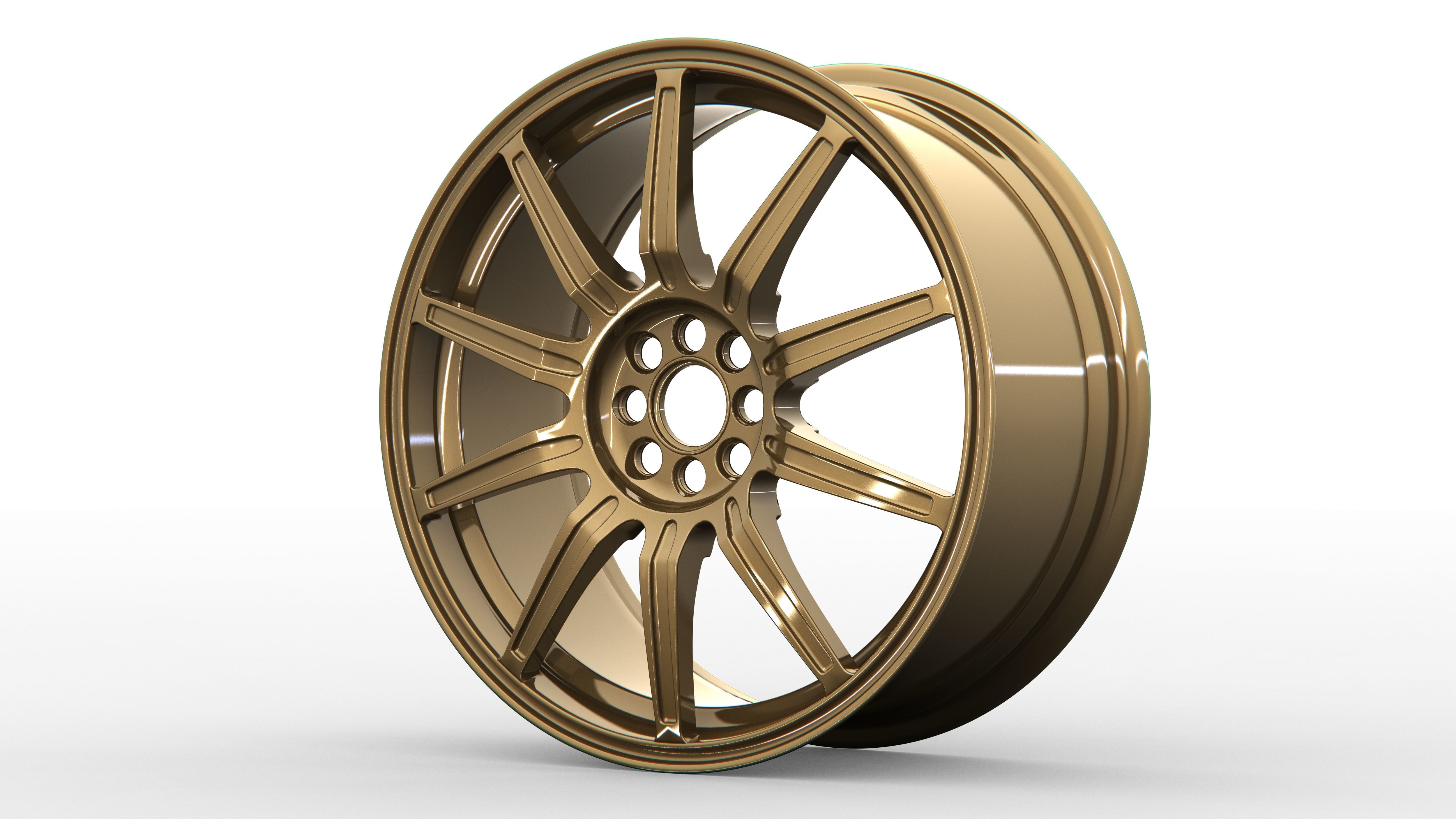 BBS Impreza WRX STI Wheel 3D model_10