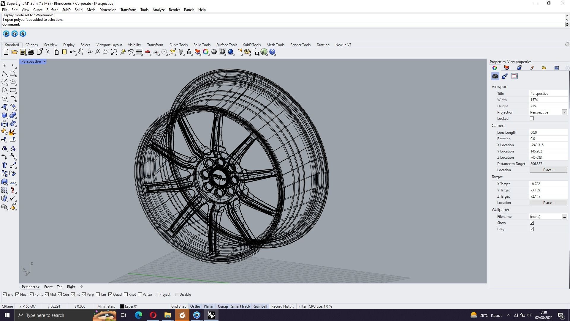 BBS Impreza WRX STI Wheel 3D model_21