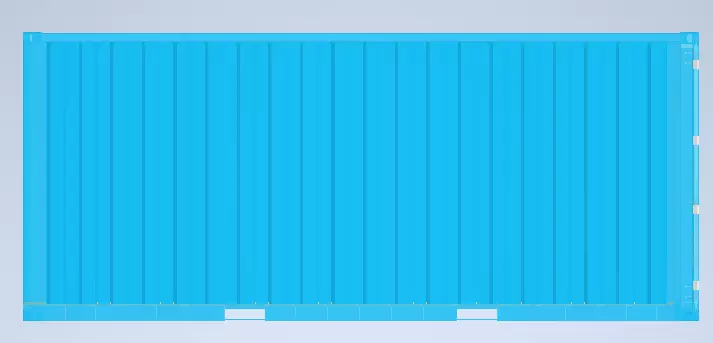 Container plastic sheet 3D print model_0