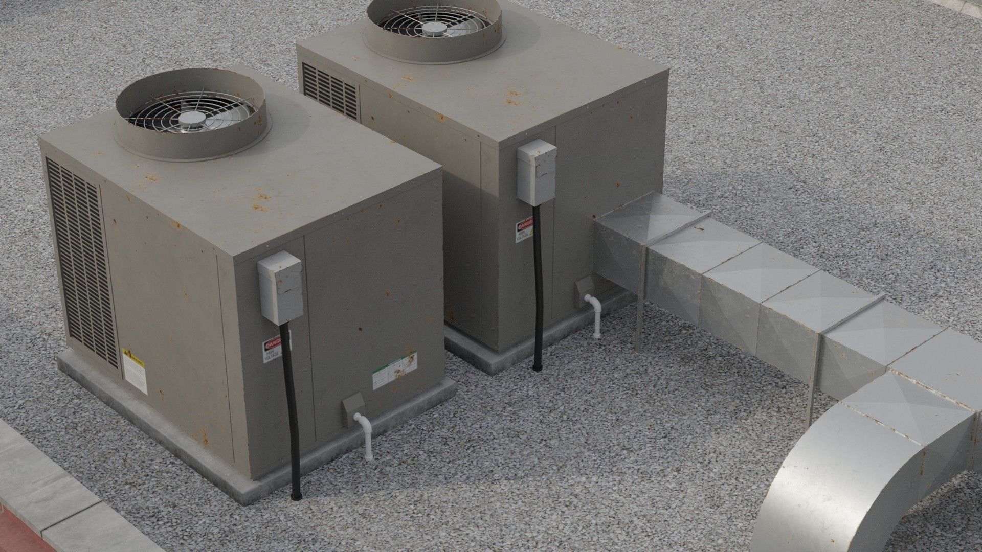 Building 27 Low-poly 3D model_6