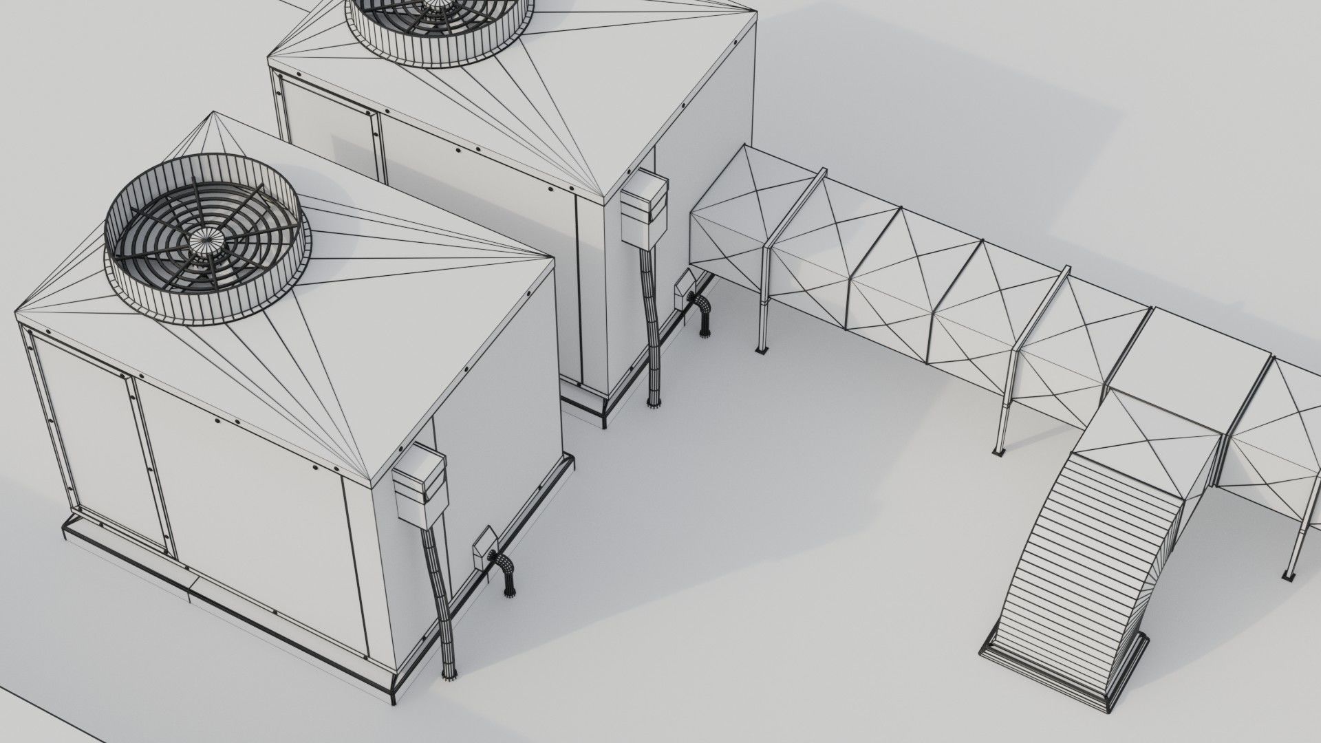Building 27 Low-poly 3D model_12