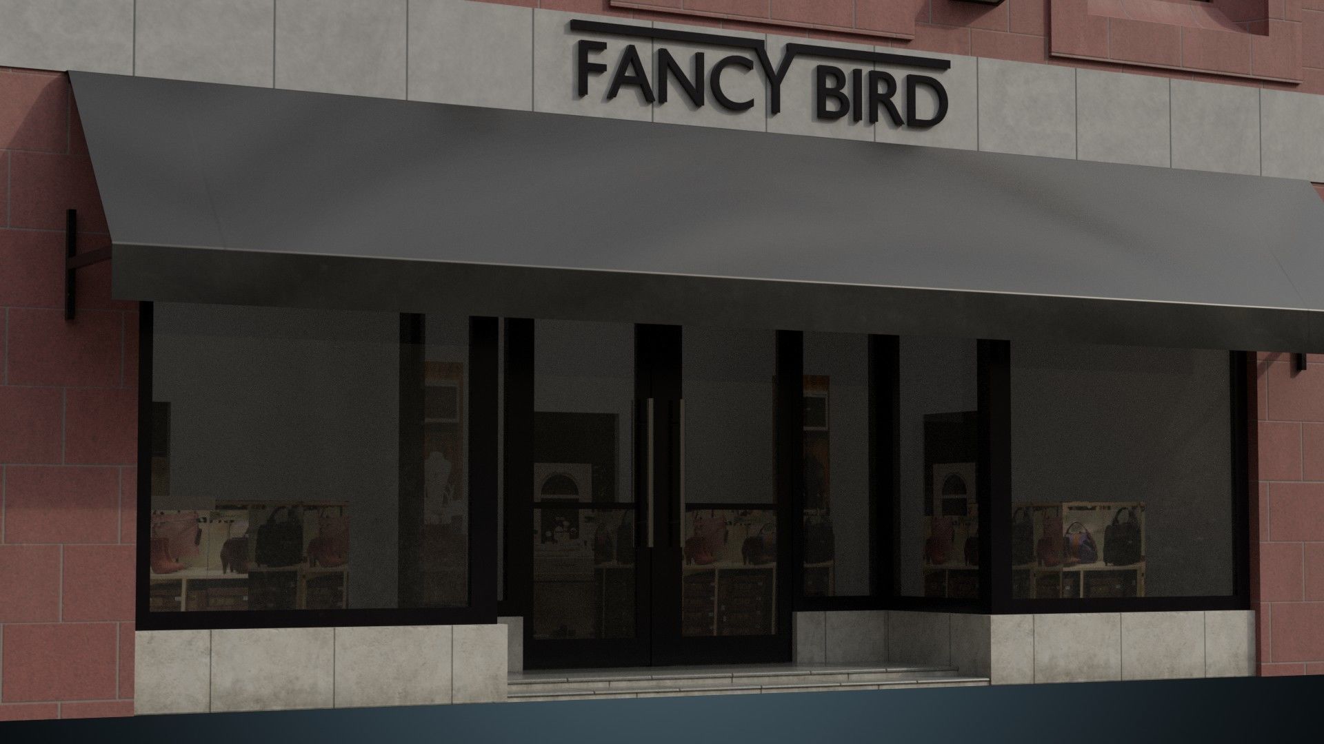 Building 27 Low-poly 3D model_5