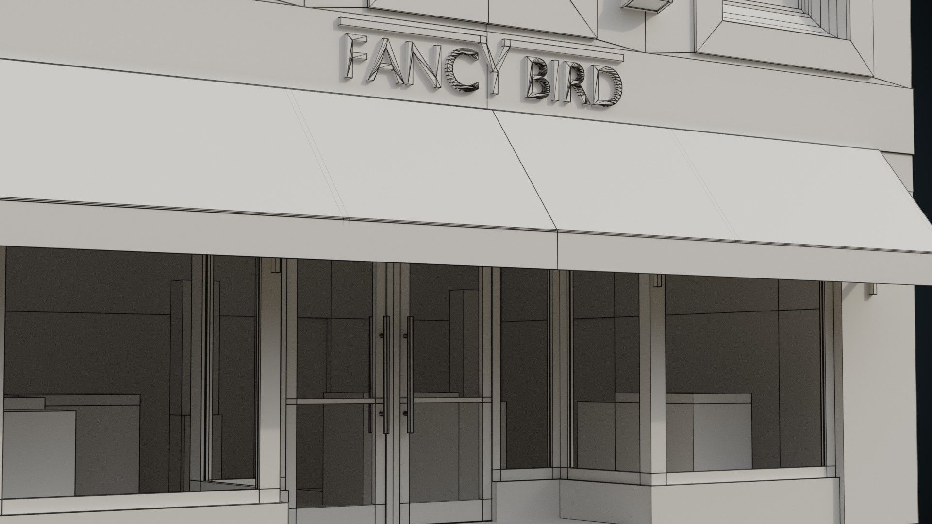 Building 27 Low-poly 3D model_11