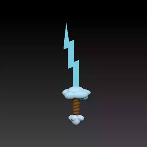 LIGHTNING SWORD ADVENTURE TIME 3D print model