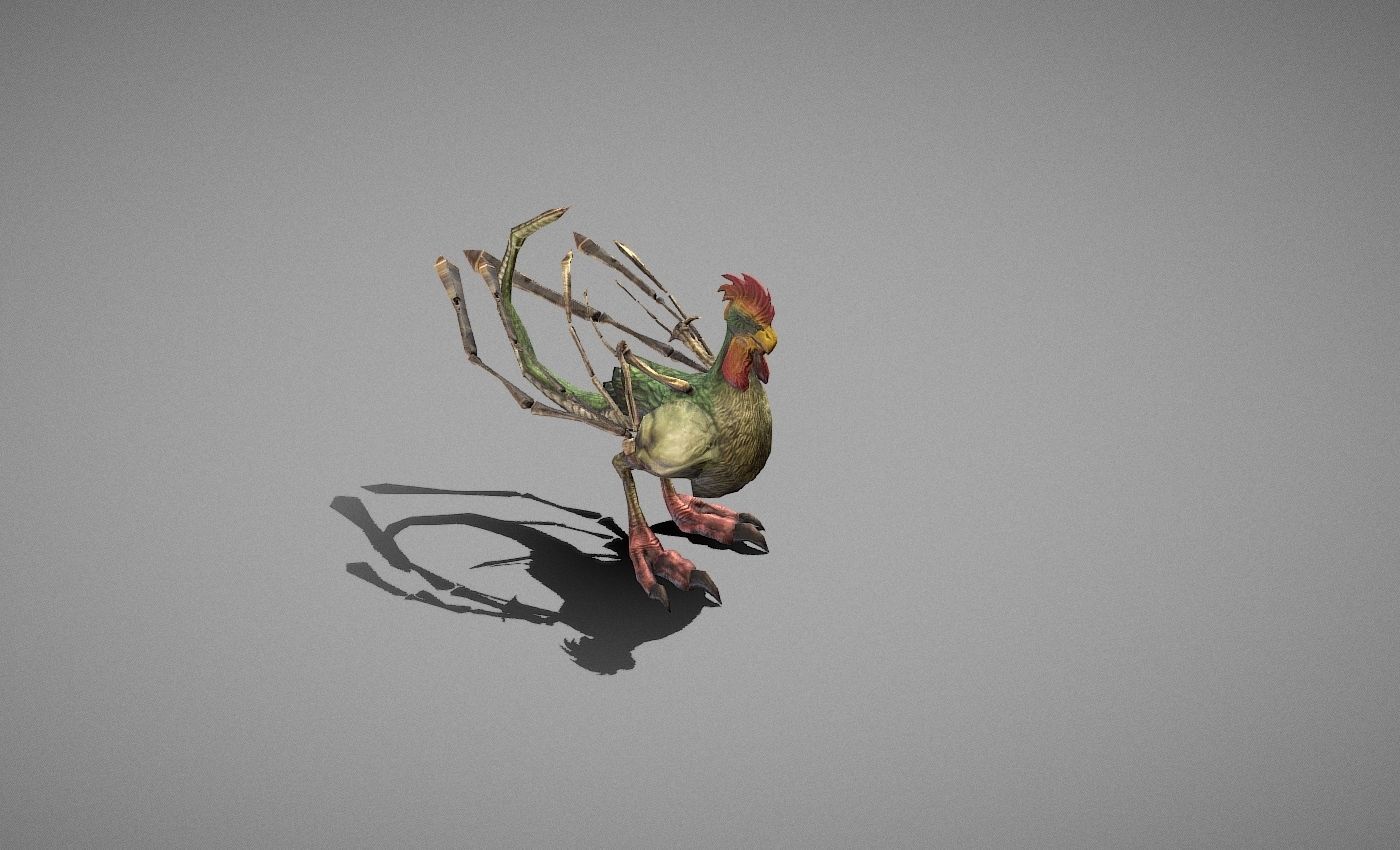 Basilisk Myth Low-poly 3D model_20