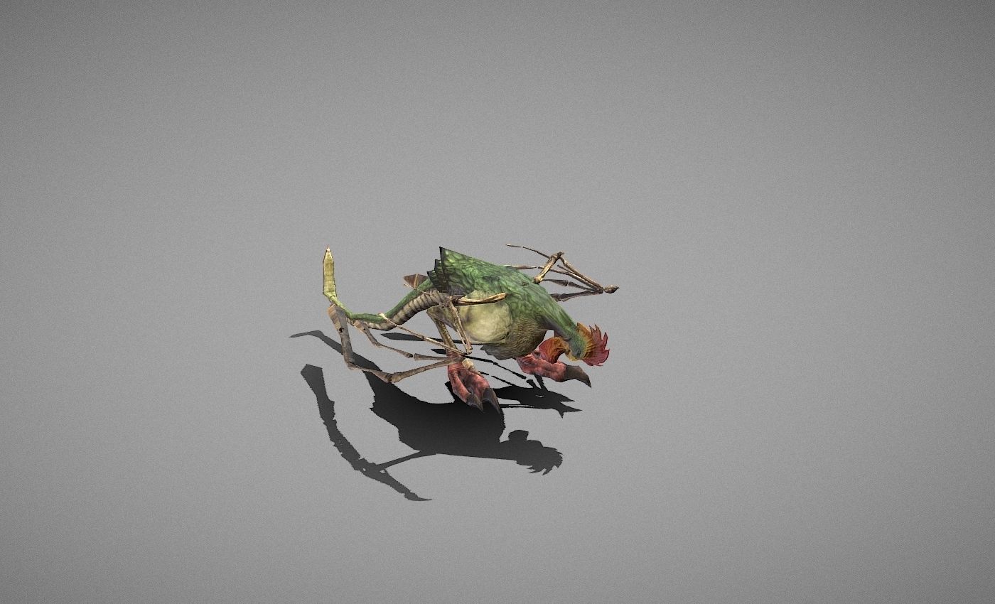 Basilisk Myth Low-poly 3D model_19