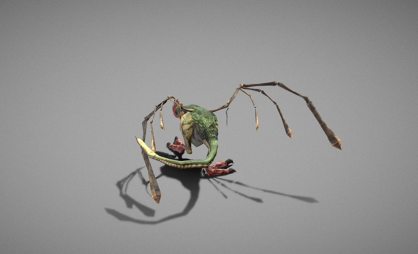 Basilisk Myth Low-poly 3D model_23