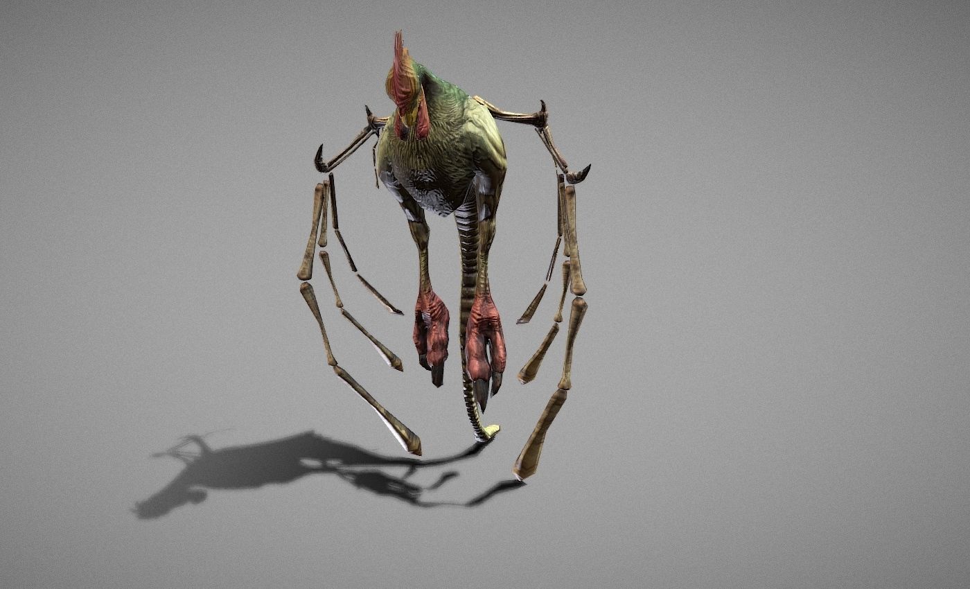 Basilisk Myth Low-poly 3D model_10