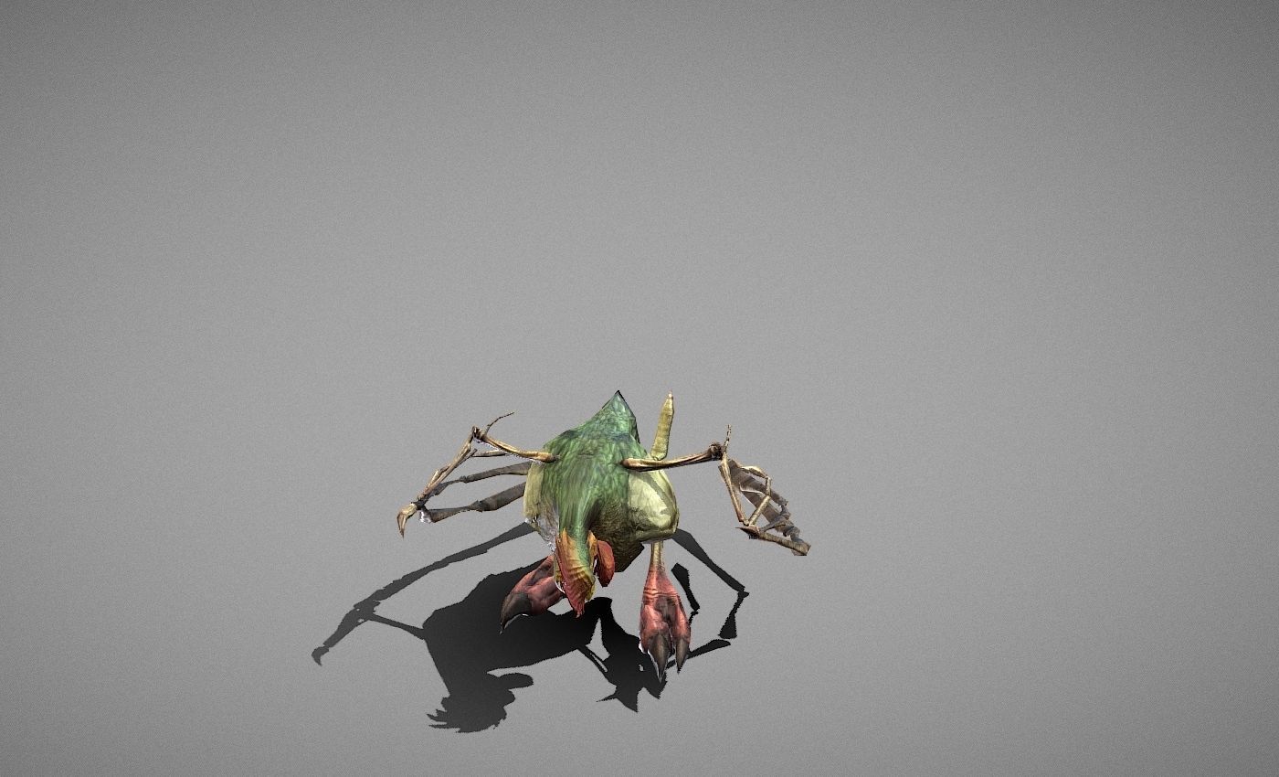 Basilisk Myth Low-poly 3D model_15