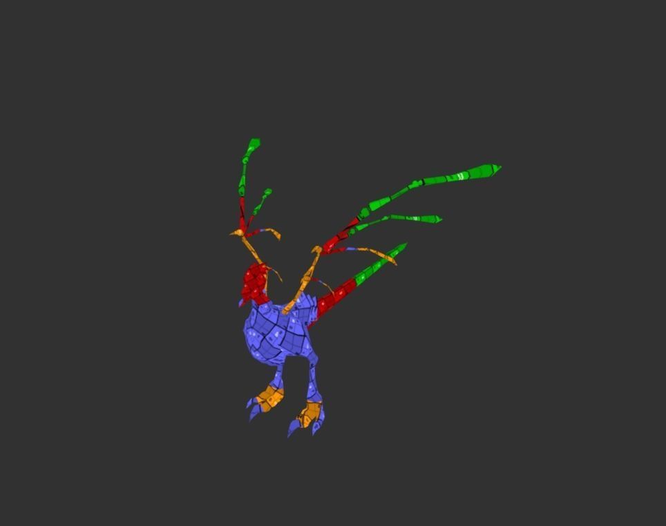 Basilisk Myth Low-poly 3D model_4