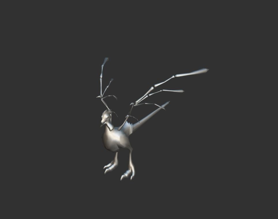 Basilisk Myth Low-poly 3D model_5