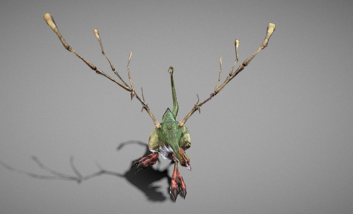 Basilisk Myth Low-poly 3D model_8