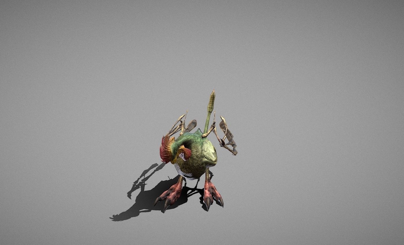 Basilisk Myth Low-poly 3D model_11