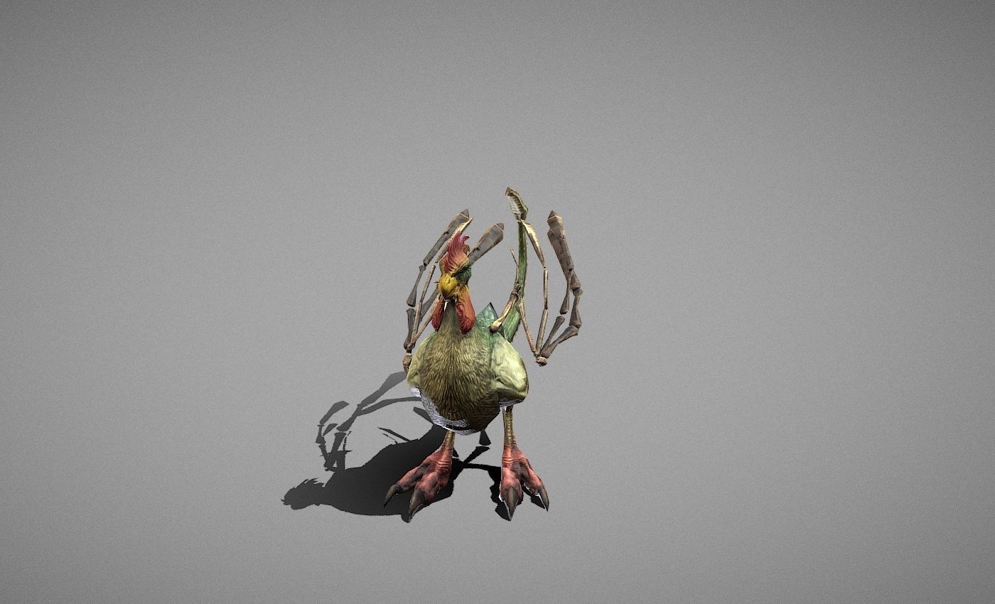 Basilisk Myth Low-poly 3D model_17