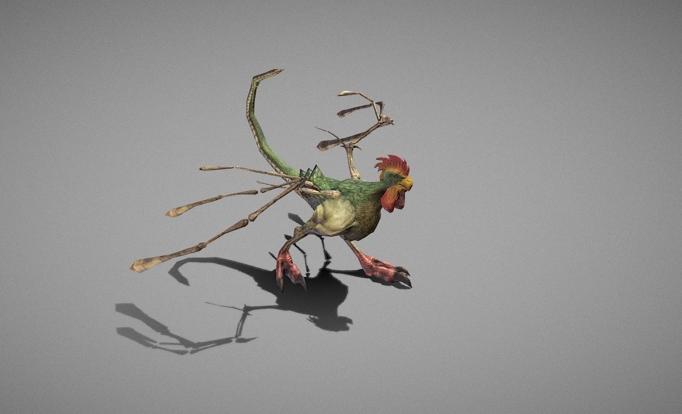 Basilisk Myth Low-poly 3D model_25