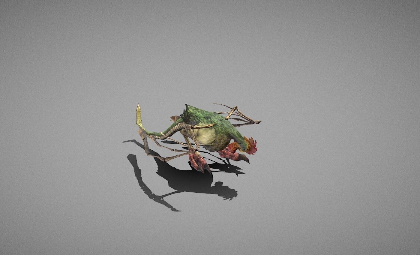 Basilisk Myth Low-poly 3D model_18