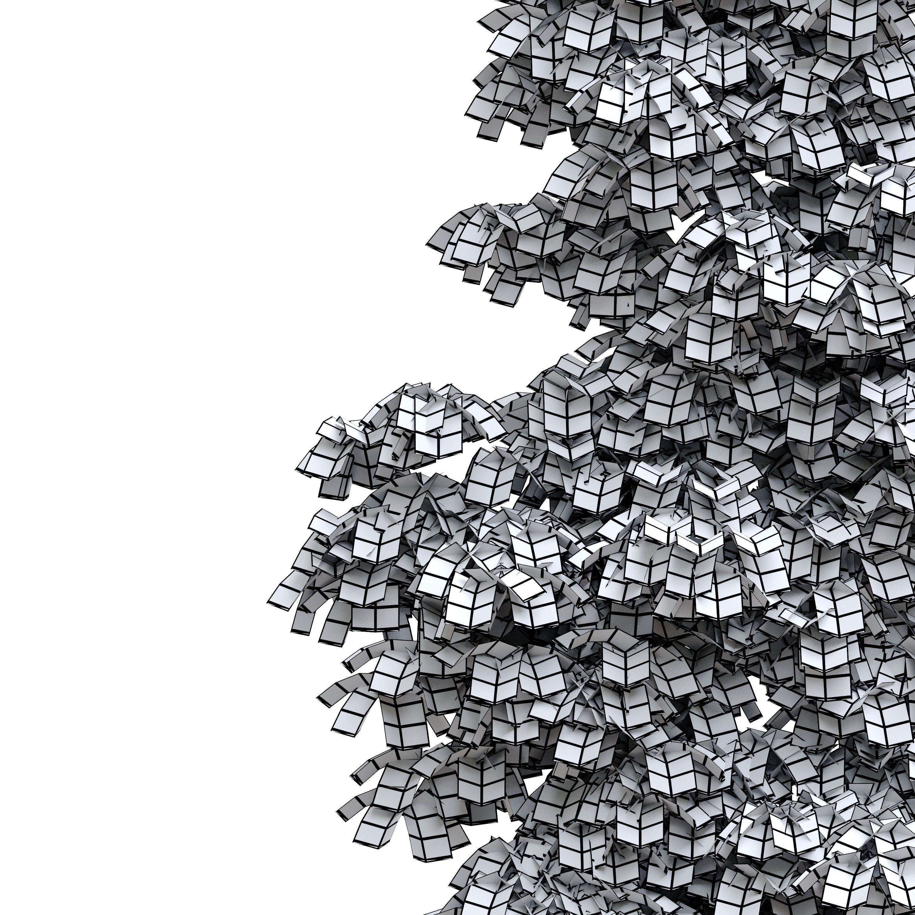 Virginia creeper 3D model_6