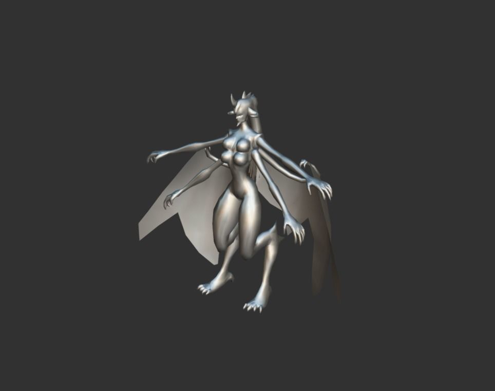 Berial Demon Low-poly 3D model_4