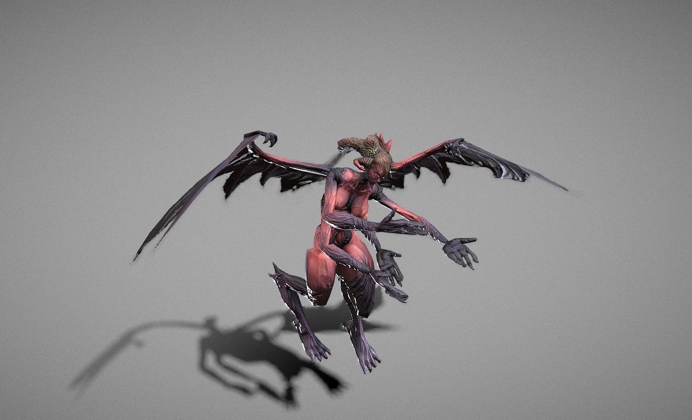 Berial Demon Low-poly 3D model_18