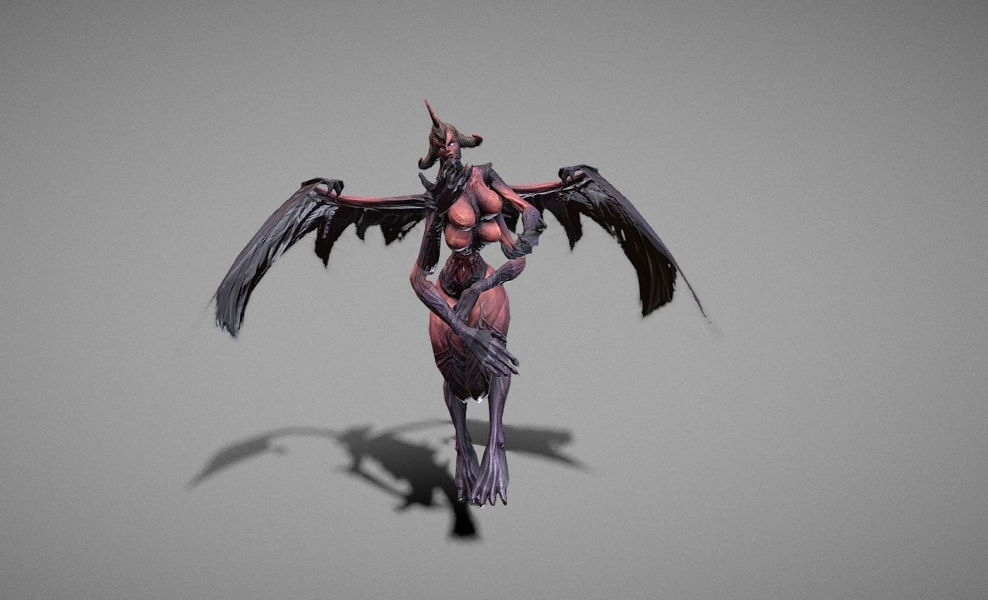 Berial Demon Low-poly 3D model_32