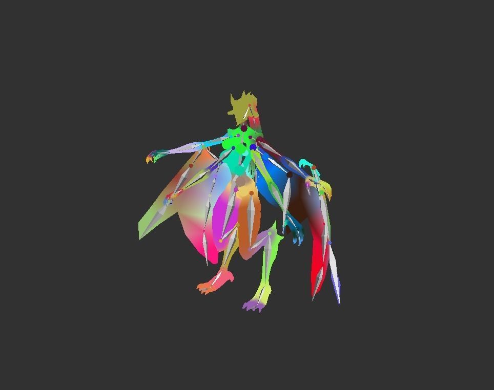 Berial Demon Low-poly 3D model_3