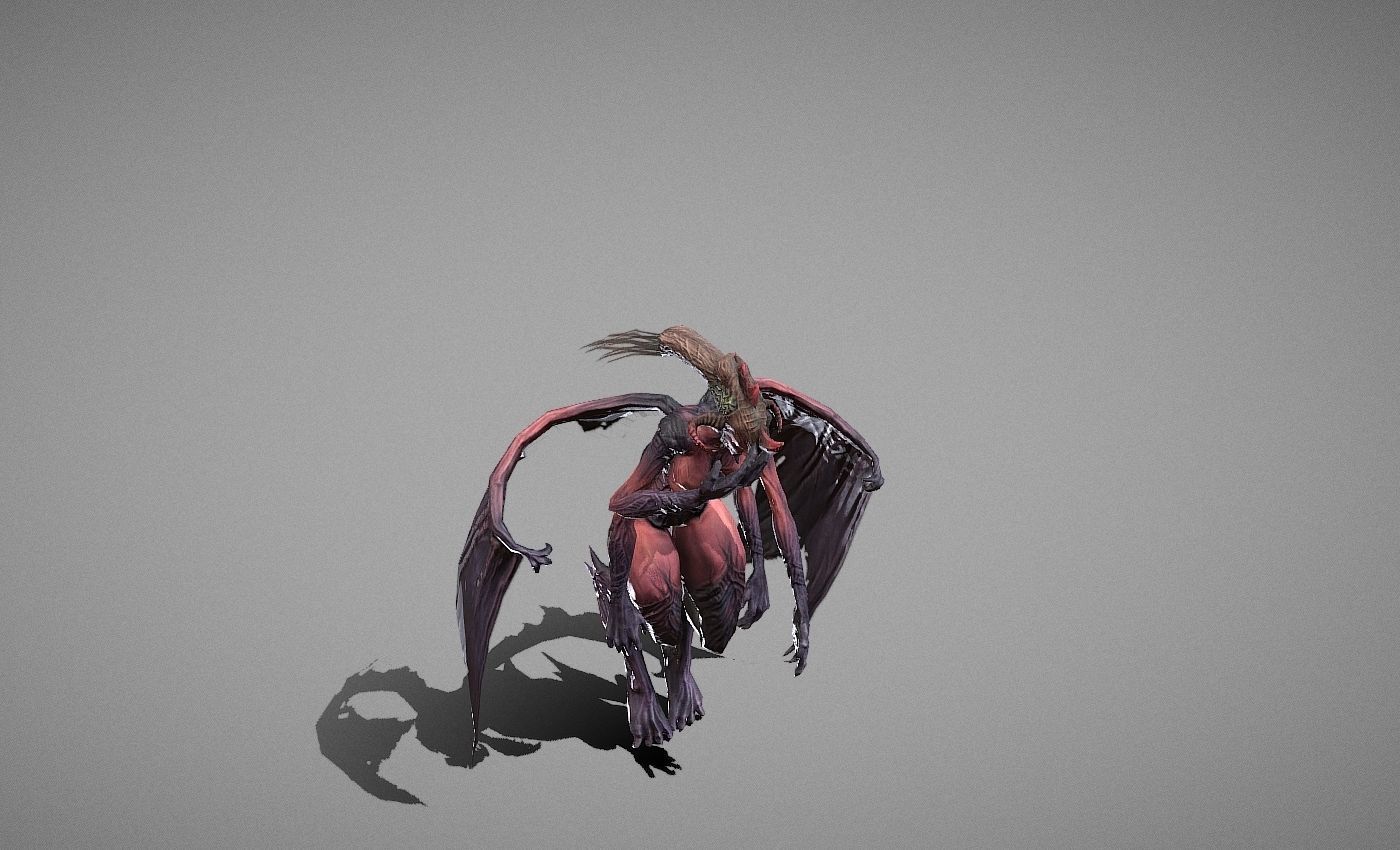 Berial Demon Low-poly 3D model_20