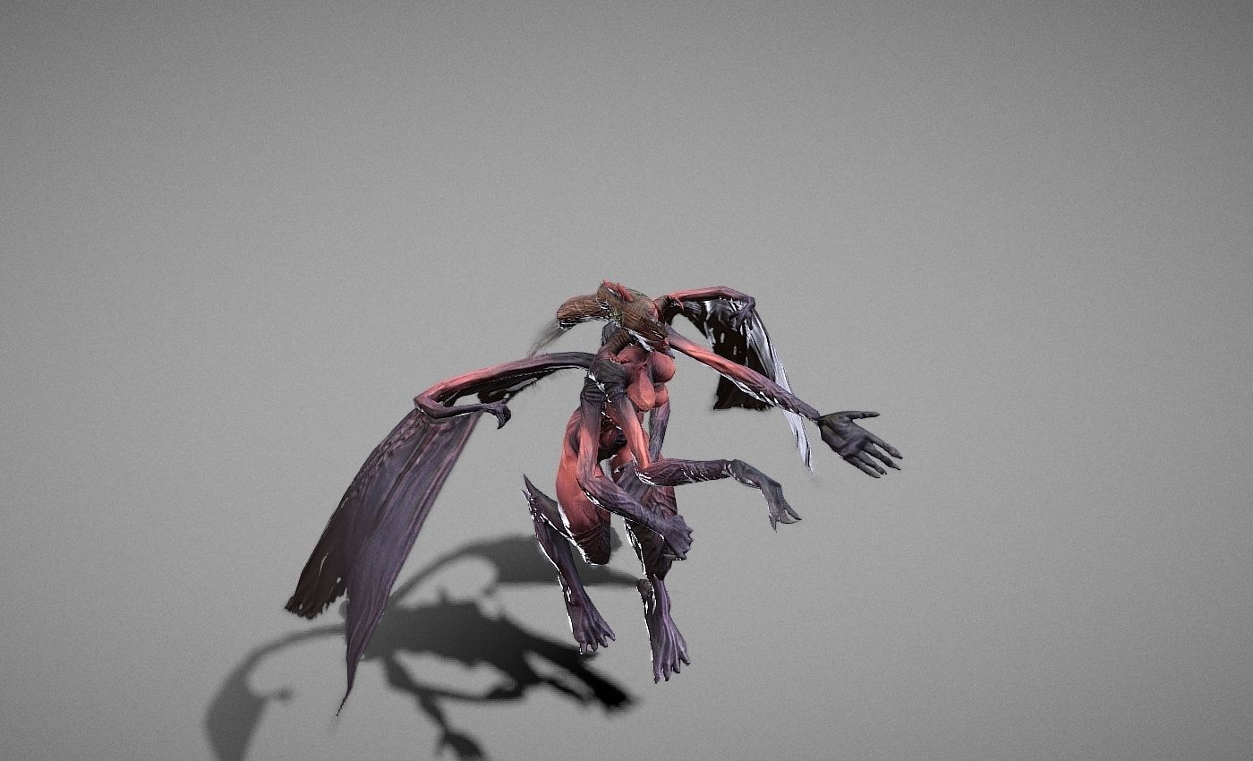 Berial Demon Low-poly 3D model_24