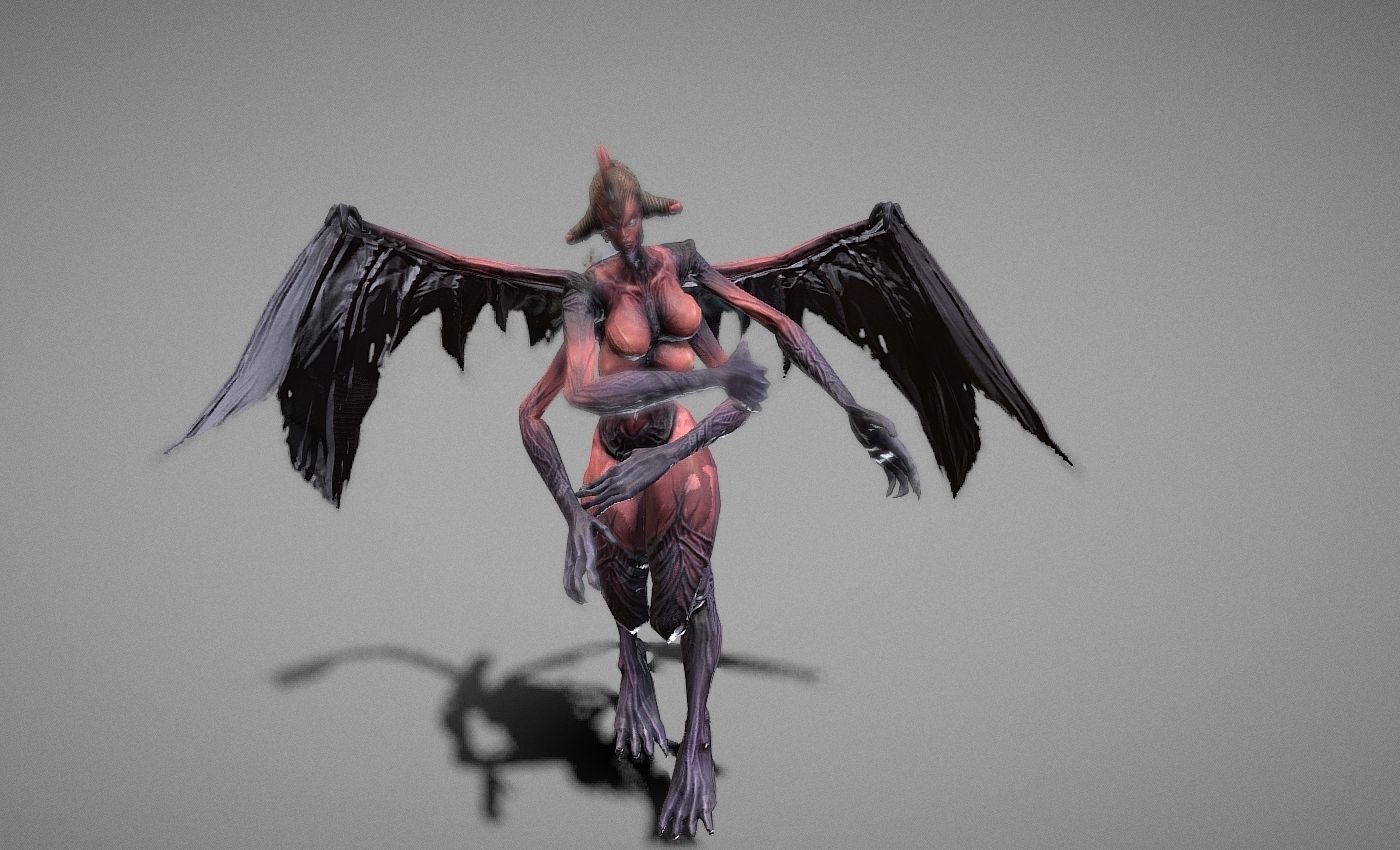 Berial Demon Low-poly 3D model_28