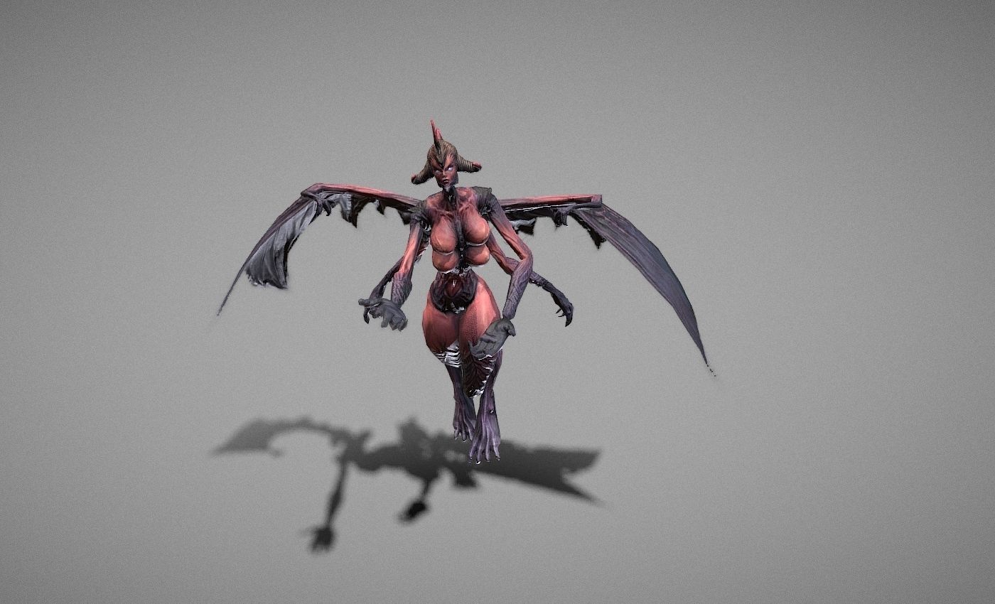 Berial Demon Low-poly 3D model_27