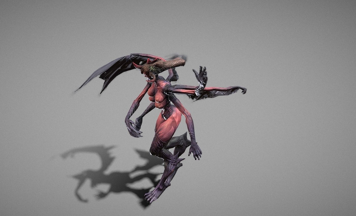 Berial Demon Low-poly 3D model_23