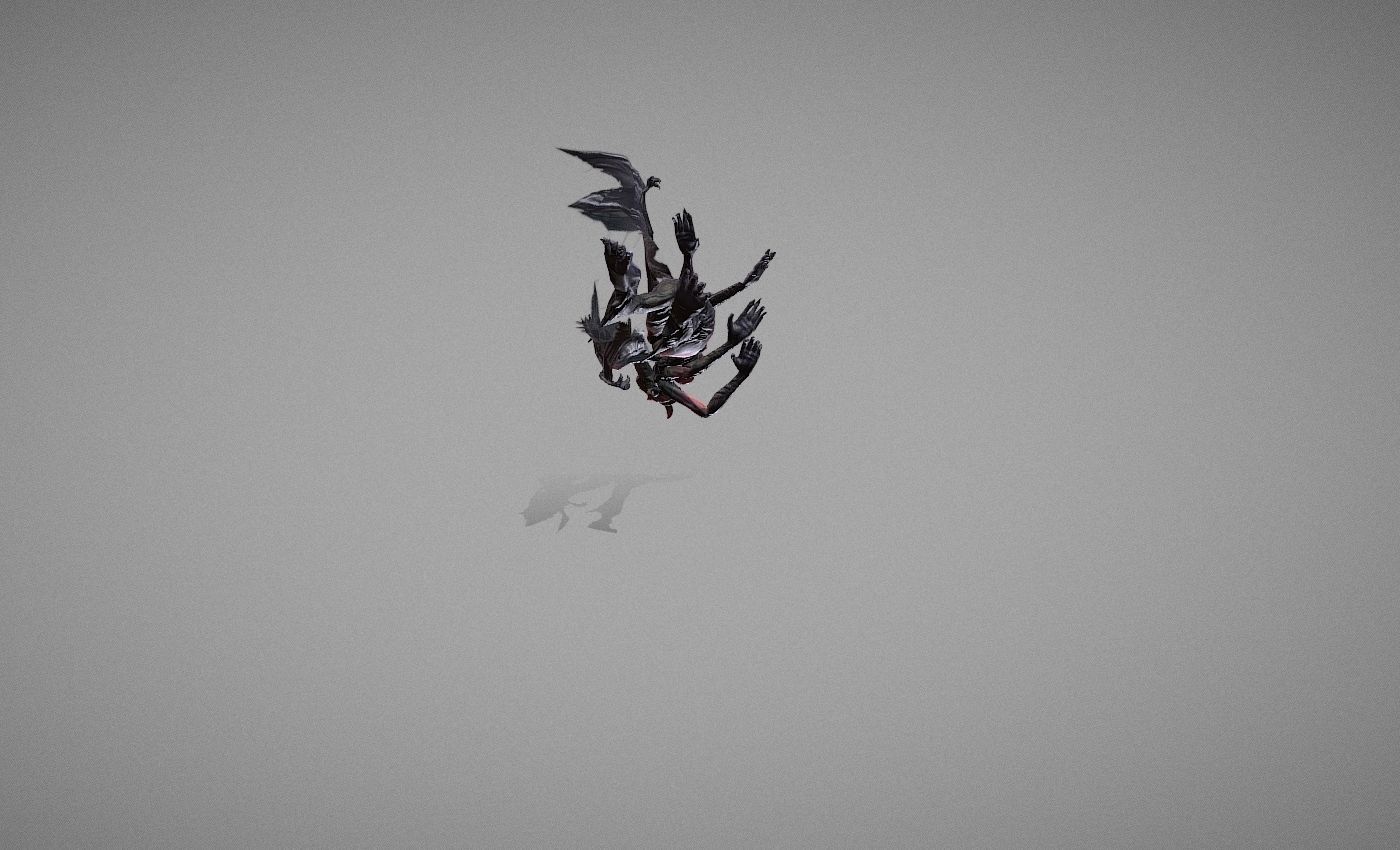 Berial Demon Low-poly 3D model_33