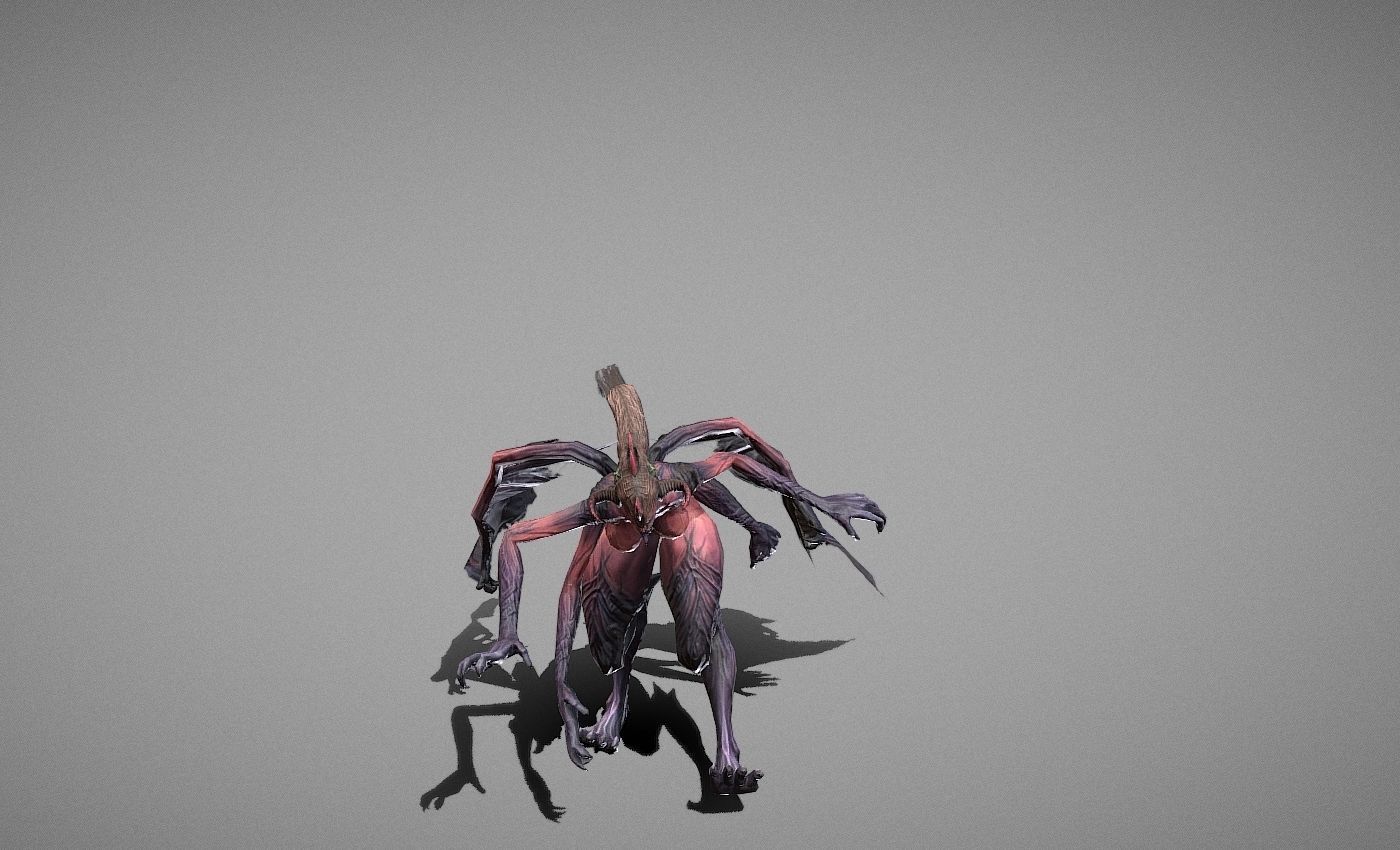 Berial Demon Low-poly 3D model_34