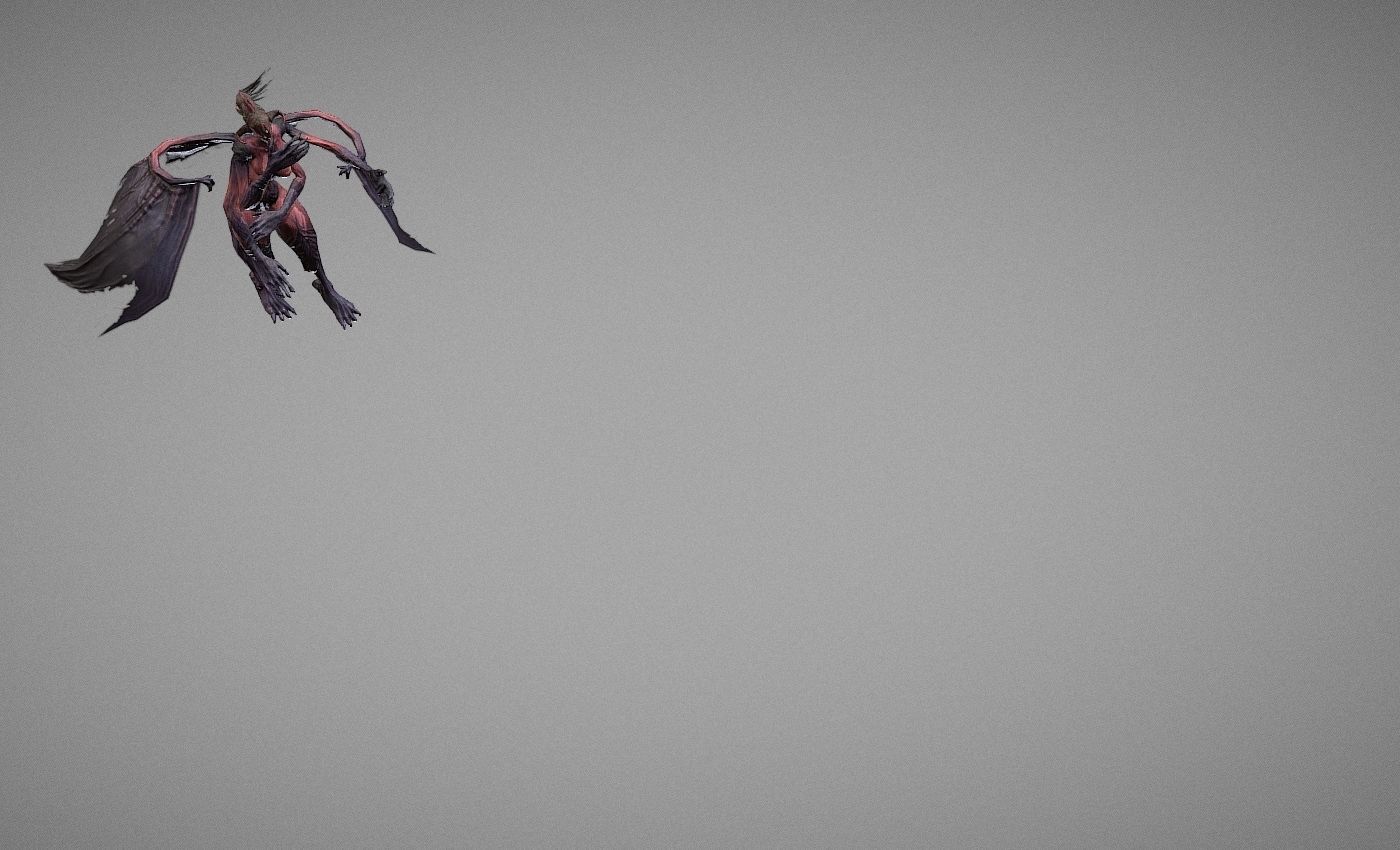 Berial Demon Low-poly 3D model_17