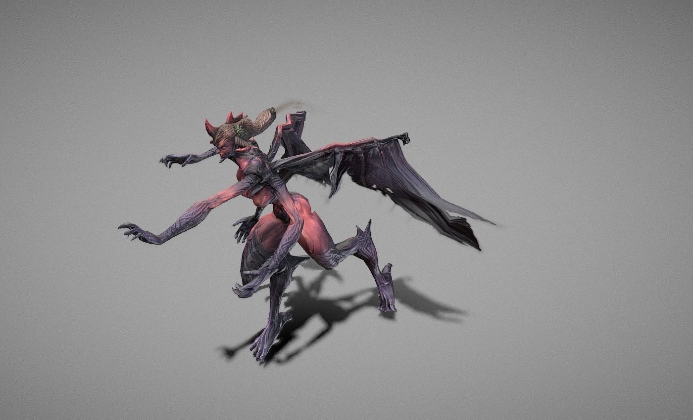 Berial Demon Low-poly 3D model_15