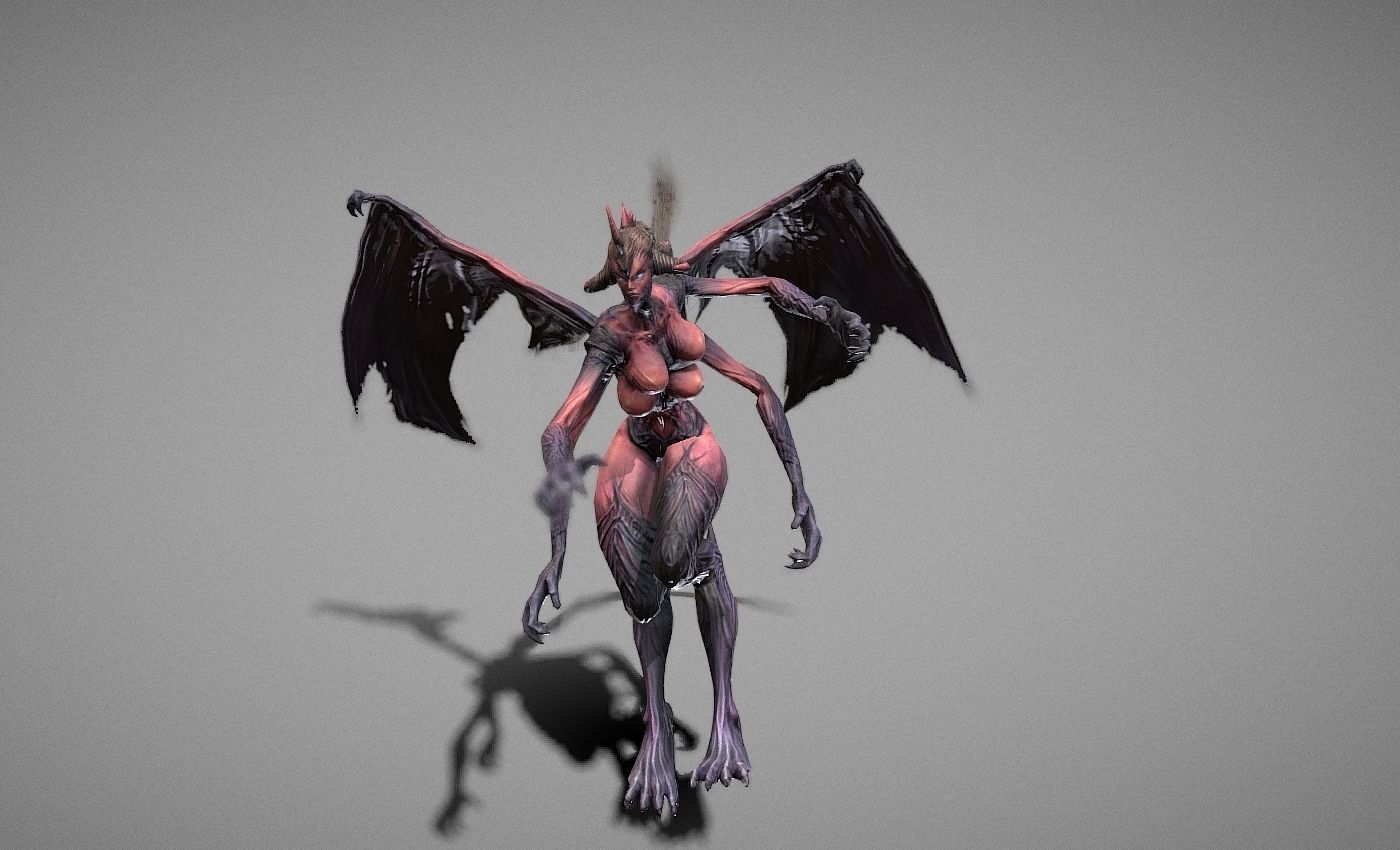 Berial Demon Low-poly 3D model_30
